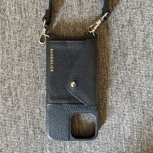 Bandolier Black Crossbody Phone Case